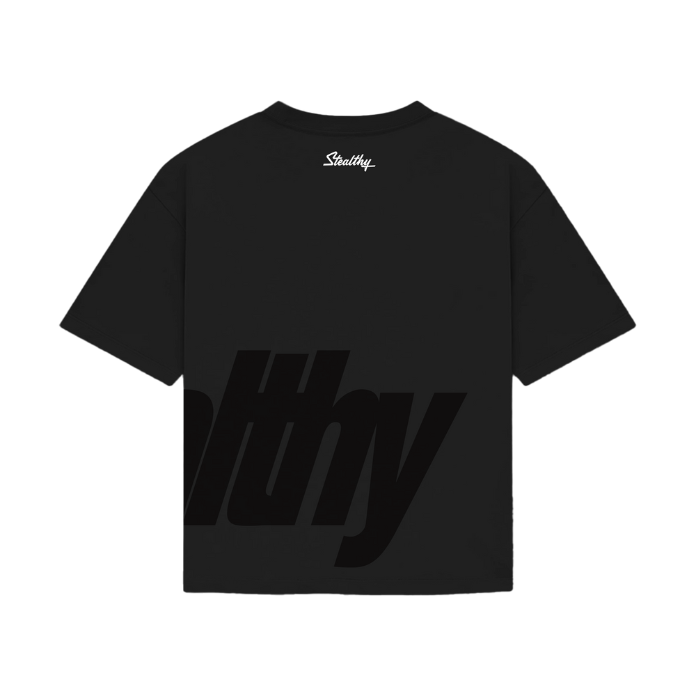 Stealthy Black Logo Tee