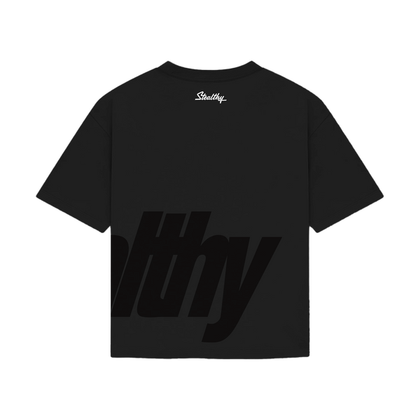 Stealthy Black Logo Tee