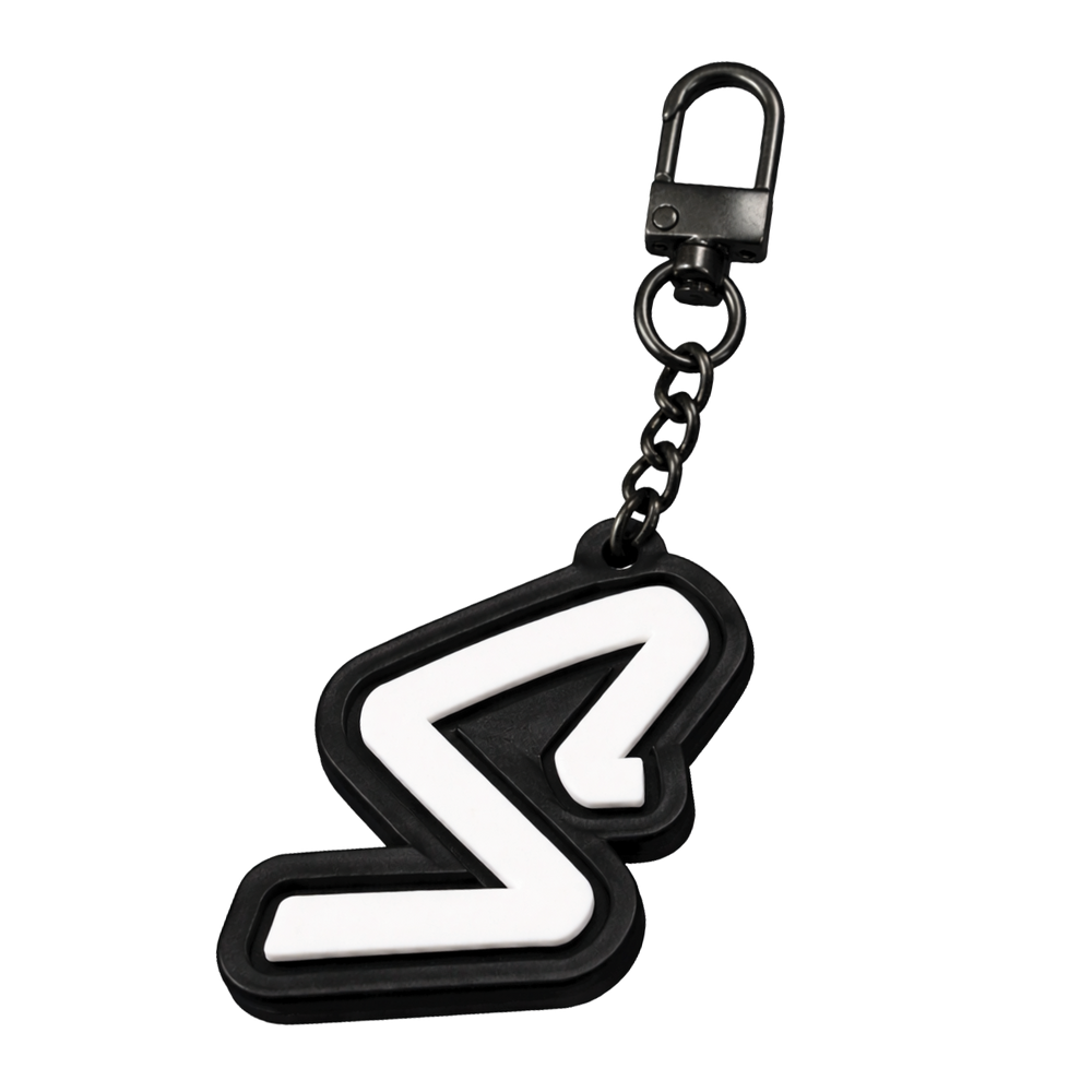 Stealthy 'S" Logo Rubber Keychain