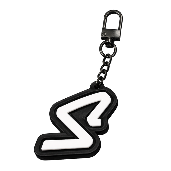 Stealthy 'S" Logo Rubber Keychain