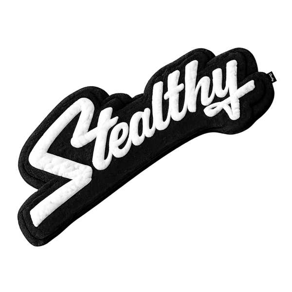 Stealthy  Script Pillow