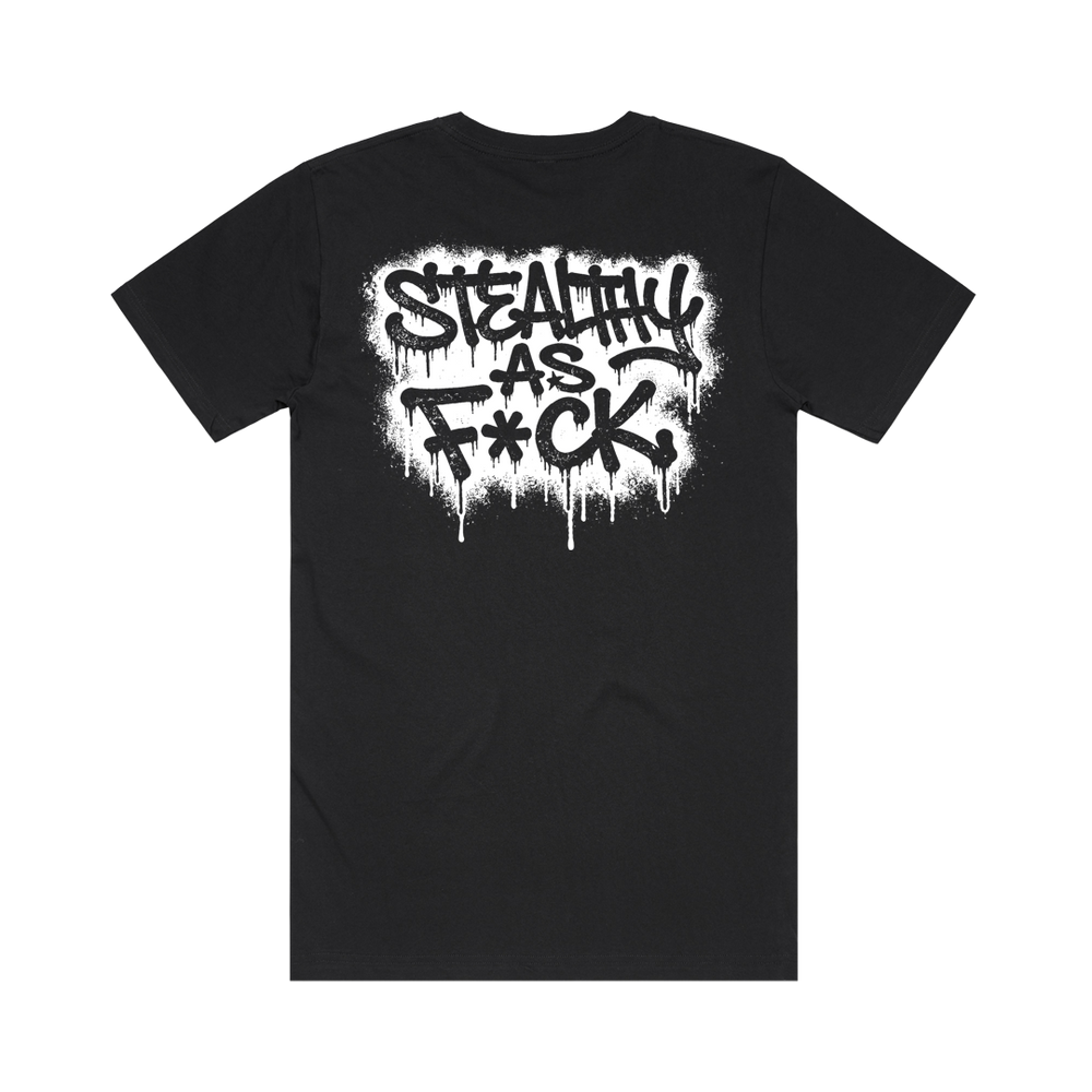 Stealthy As F*ck Black Tee