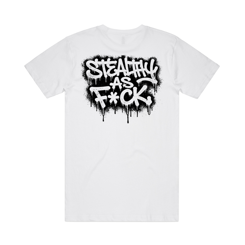 Stealthy As F*ck White Tee