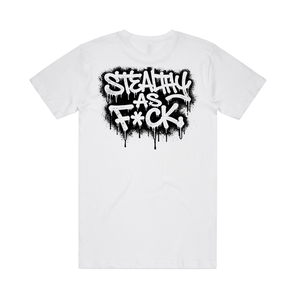 Stealthy As F*ck White Tee